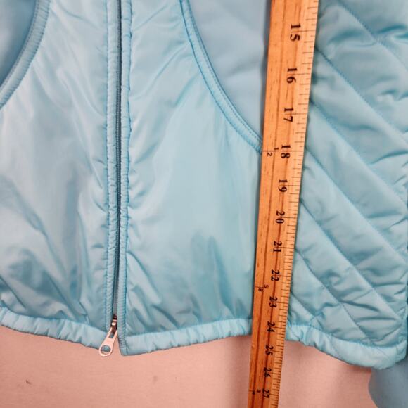 Escada Sport Quilted Jacket Womens US Light Blue Insulated Hip Length DE - Picture 12 of 16